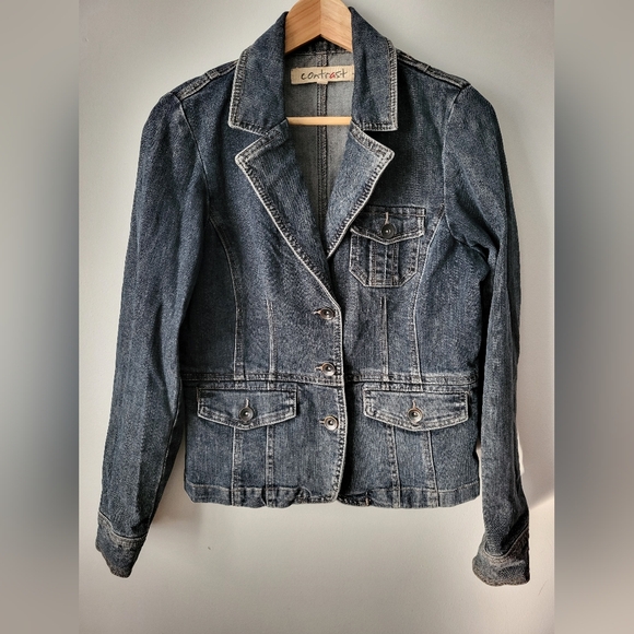 CONTRAST Jean Jacket size 9 - Picture 1 of 7